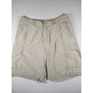 Tommy Bahamma Relax Mens Size 34 Cargo Shorts Khaki Durable Casual 8.5in Inseam